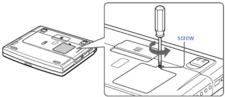 SONY Vaio PCG-F590 - To remove a memory module - 1