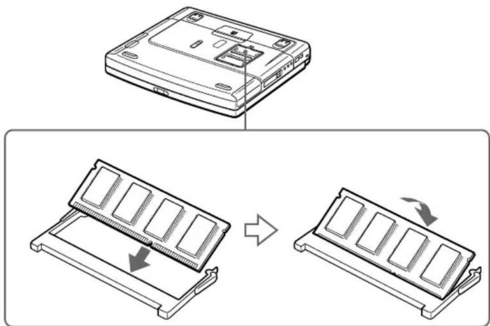 SONY Vaio PCG-F590 - To install a memory module - 1