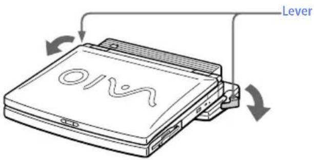SONY Vaio PCG-F590 - To attach your computer to the port replicator - 6