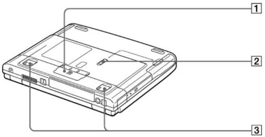 SONY Vaio PCG-F590 - Bottom - 1
