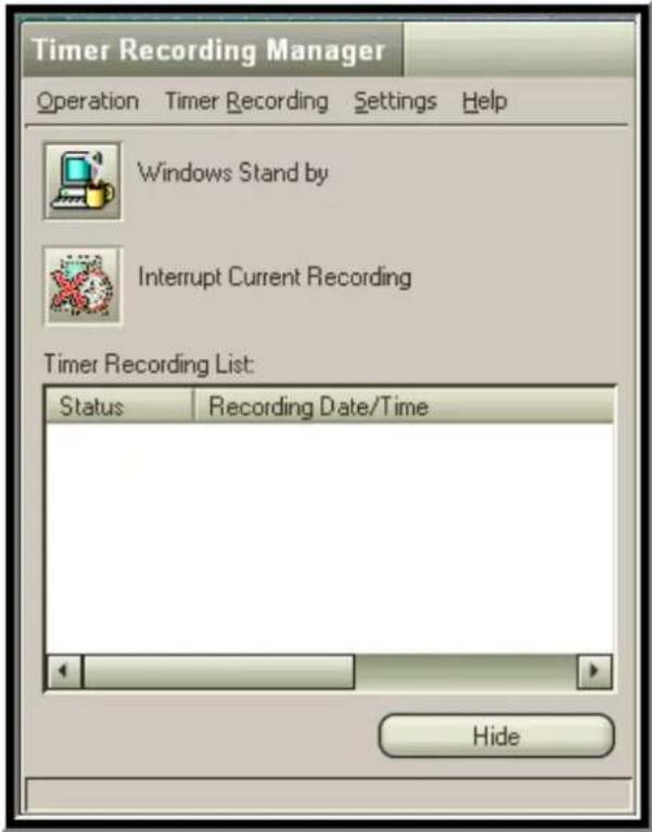 SONY Vaio PCG-GRT260G - Timer Recording Manager dialog box - 1