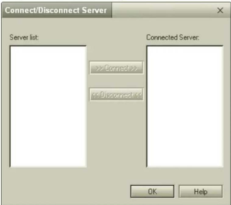 SONY Vaio PCG-GRT260G - Connect/Disconnect Server dialog box - 1