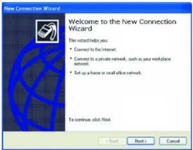 SONY Vaio PCG-GRT260G - New Connection Wizard - 1