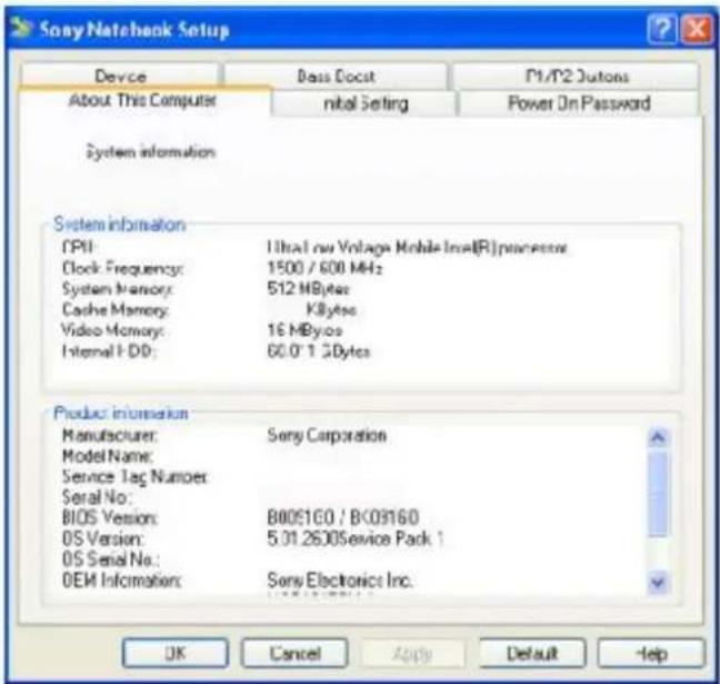 SONY Vaio PCG-GRT260G - Sony Notebook Setup - 1