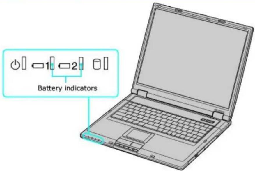 SONY Vaio PCG-GRT260G - Battery Indicators - 1