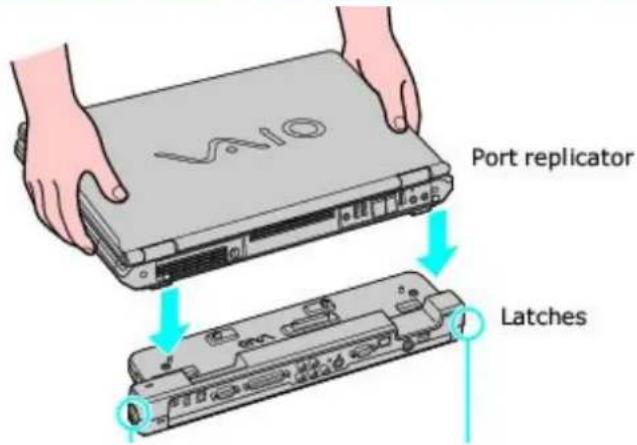 SONY Vaio PCG-GRT260G - To connect a port replicator - 2