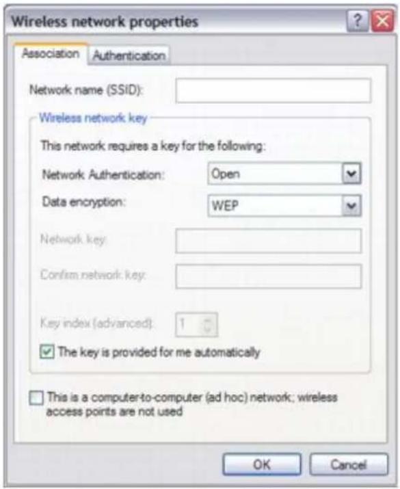 SONY Vaio PCG-GRT260G - Wireless Network Properties - 1
