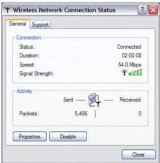 SONY Vaio PCG-GRT260G - Wireless Network Connection Status - 1