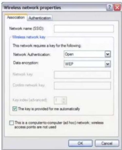 SONY Vaio PCG-V505DX - Wireless Network Properties - 1