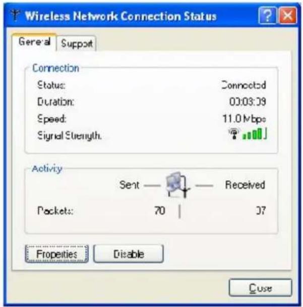 SONY Vaio PCG-V505DX - Wireless Network Connection Status - 1