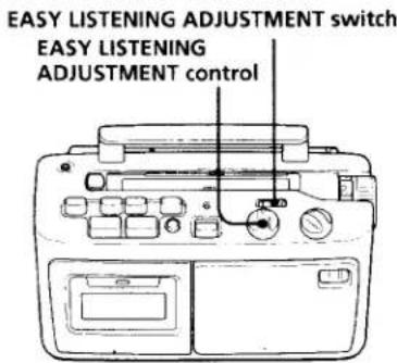 SONY CFM-A50 - Easy listening adjustment - 1