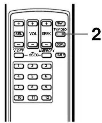 SEL VOL SEEK NAV TV/VIDEO V OFF 2SEC A MEMORY DSPL ITALY 1 2 3 4 5 6 7 8 9 10 11 12 2