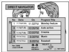 PANASONIC SC-HT790 - Press [DIRECT NAVIGATOR]. - 1