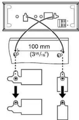 PANASONIC SC-HT790 - Fit the speaker securely onto the screw with the hole or holes. - 2