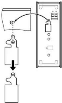PANASONIC SC-HT790 - Fit the speaker securely onto the screw with the hole or holes. - 1