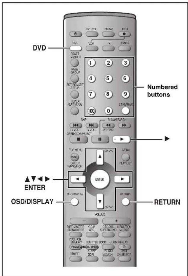 PANASONIC SC-HT790 - DVD Using On-Screen Menu Icons - 1