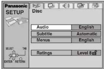 PANASONIC SC-HT790 - Press [SETUP] to show the menus. - 1