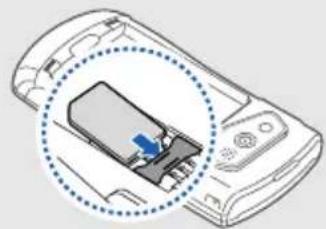 SAMSUNG Shark 2 GT-S5550 - SIM- oder USIM-Karte und Akku einsetzen - 2