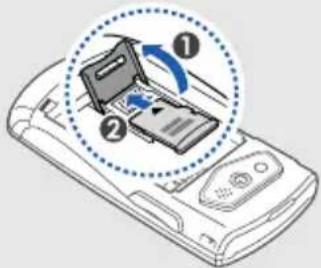 SAMSUNG Shark 2 GT-S5550 - Speicherkarte einsetzen (optional) - 3