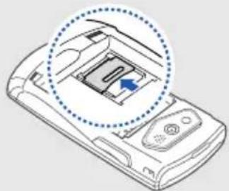 SAMSUNG Shark 2 GT-S5550 - Speicherkarte einsetzen (optional) - 2
