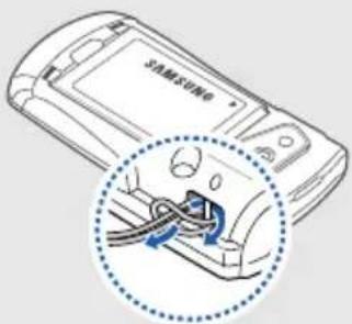 SAMSUNG Shark 2 GT-S5550 - Trageriemen anbringen (optional) - 1