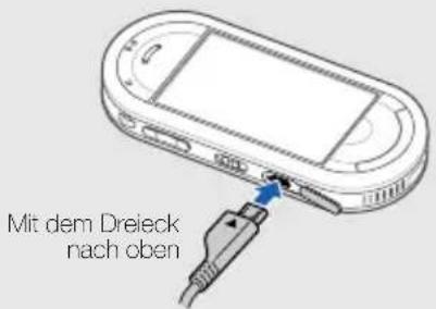SAMSUNG Beat DJ GT-M7600 - SIM- oder USIM-Karte und Akku einsetzen - 5