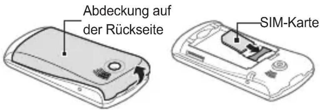 SAMSUNG Monte Slider GT-E2550D - SIM-Karte und Akku einsetzen - 1