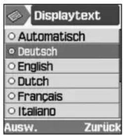 SAMSUNG SGH-Z105M - Beispiel: Sprachanzeige ändern - 6