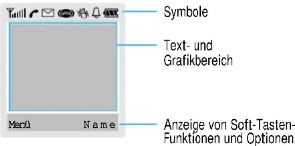 SAMSUNG SGH-Q100 - Anordnung des Displays - 1