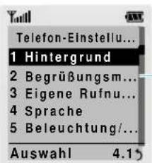 SAMSUNG SGH-Q100 - Beispiel: Displaysprache einstellen - 3