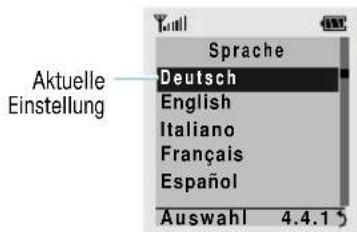 SAMSUNG SGH-Q100 - Beispiel: Displaysprache einstellen - 6