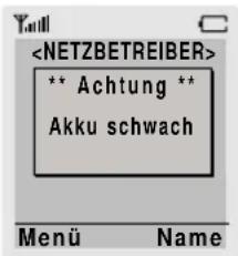 SAMSUNG SGH-Q100 - Anzeige schwacher Akkuladung - 1
