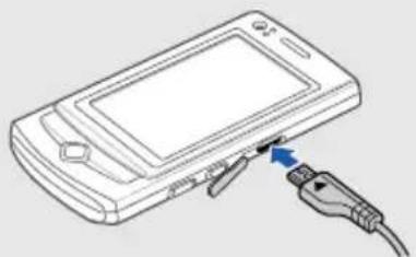 SAMSUNG UltraTouch GT-S8300V - SIM- oder USIM-Karte und Akku einsetzen - 5