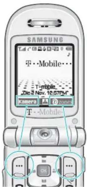 SAMSUNG SGH-Z107M - Funktionen und Optionen auswählen - 1