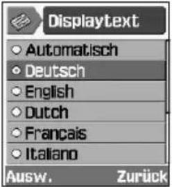 SAMSUNG SGH-Z107M - Beispiel: Sprachanzeige ändern - 6