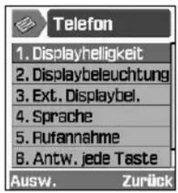 SAMSUNG SGH-Z107M - Beispiel: Sprachanzeige ändern - 3