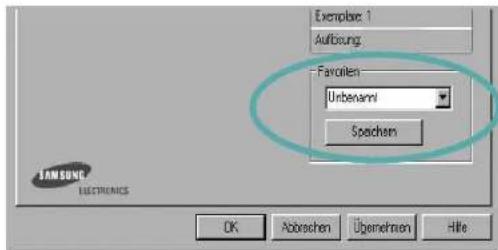 Exemplar 1 Auflösung Favoriten Unbenannt Speichern OK Abbrechen Übernehmen Hilfe