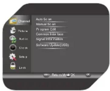 OK OLE 22250-B - OSD MENU (SPRACHEN-MENÜ) - 1