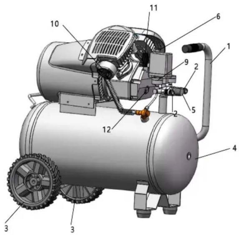 Meec Tools 007341 - KOMPRESSOR / KOMPRESOR - 2
