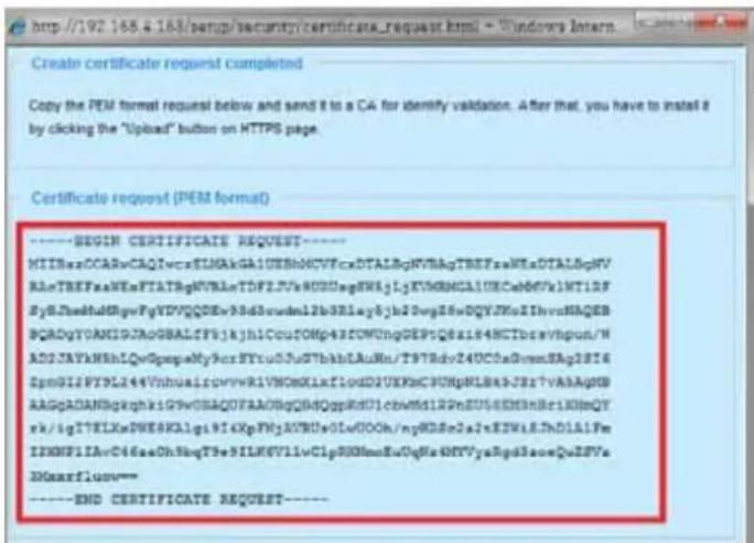 Vivotek IB8360 - Create certificate request and install - 3