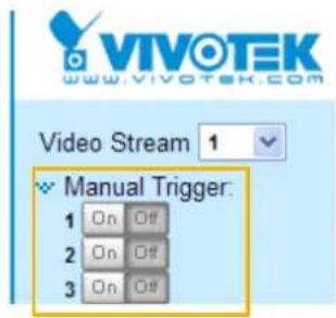Vivotek IB8360 - ■ Manual Triggers - 2