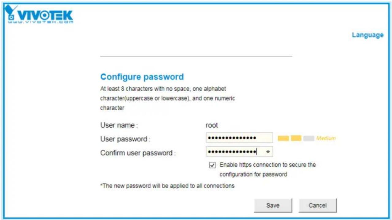 Vivotek IB8360 - Forceful Password Configuration - 1