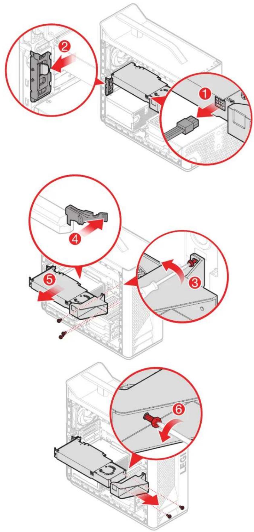 LENOVO Legion T530-28APR - Replacing a PCI express adapter - 1