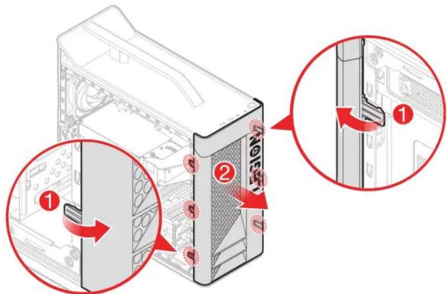 LENOVO Legion T530-28APR - ⑤ Removing the front bezel - 1
