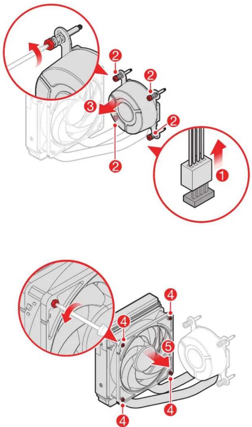 LENOVO Legion T530-28APR - Replacing the heat sink and fan assembly - 4