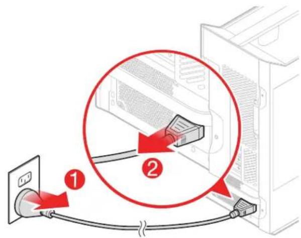 LENOVO Legion T530-28APR - ③ Removing the power cord - 1
