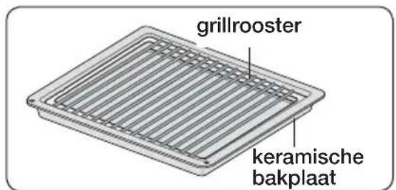grillrooster keramische bakplaat