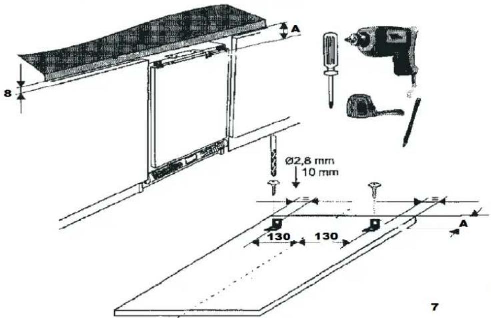 PKM KS133.0A+UB - Change of the hinge position (freezer compartment door, fig.. 6) - 3