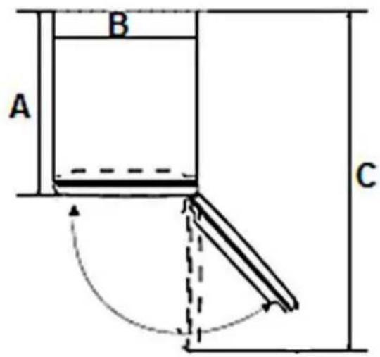 PKM KS 245.0A++N2 - Space requirement - 1