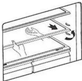 PKM KS 245.0A++N2 - HOW TO REMOVE / INSERT THE GLASS SHELVES: - 1